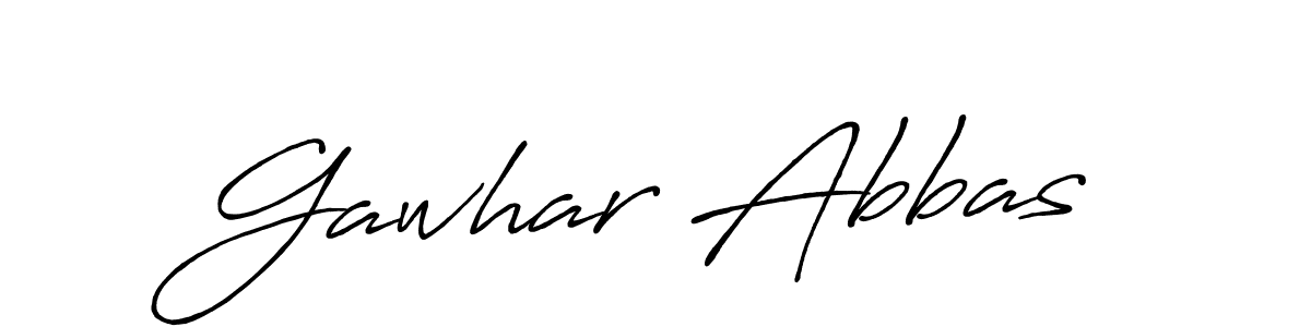 How to Draw Gawhar Abbas signature style? Antro_Vectra_Bolder is a latest design signature styles for name Gawhar Abbas. Gawhar Abbas signature style 7 images and pictures png