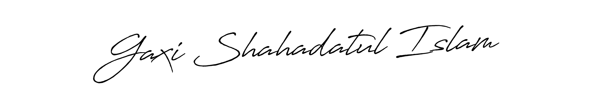 Design your own signature with our free online signature maker. With this signature software, you can create a handwritten (Antro_Vectra_Bolder) signature for name Gaxi Shahadatul Islam. Gaxi Shahadatul Islam signature style 7 images and pictures png