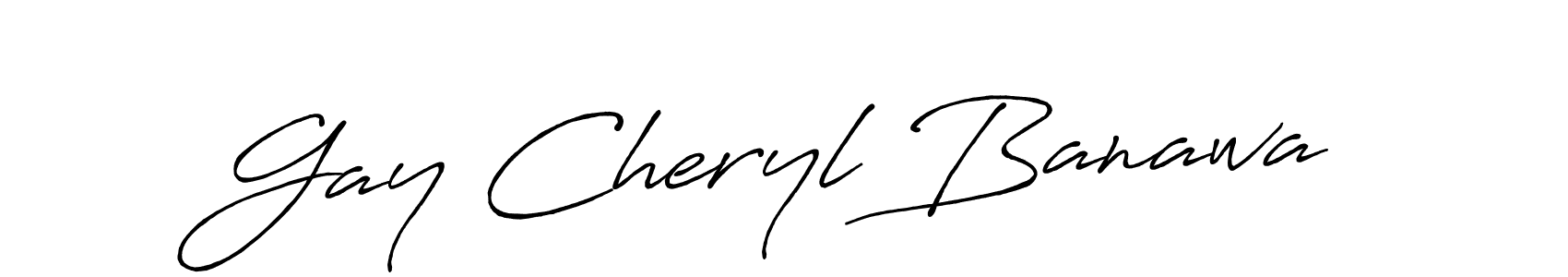 How to make Gay Cheryl Banawa signature? Antro_Vectra_Bolder is a professional autograph style. Create handwritten signature for Gay Cheryl Banawa name. Gay Cheryl Banawa signature style 7 images and pictures png