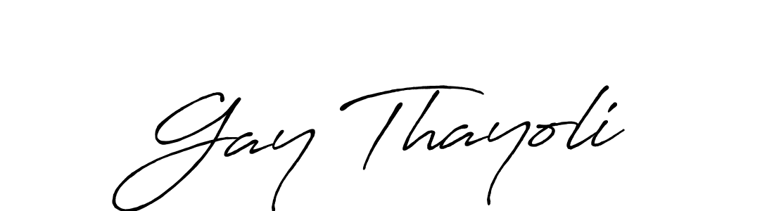 Here are the top 10 professional signature styles for the name Gay Thayoli. These are the best autograph styles you can use for your name. Gay Thayoli signature style 7 images and pictures png