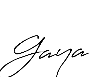 Gaya stylish signature style. Best Handwritten Sign (Antro_Vectra_Bolder) for my name. Handwritten Signature Collection Ideas for my name Gaya. Gaya signature style 7 images and pictures png