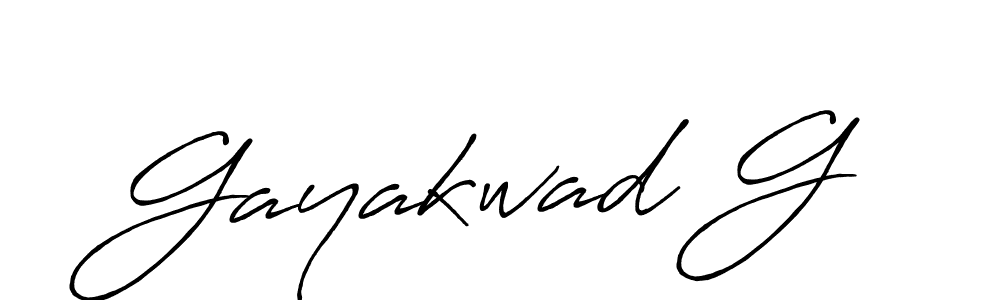 Create a beautiful signature design for name Gayakwad G. With this signature (Antro_Vectra_Bolder) fonts, you can make a handwritten signature for free. Gayakwad G signature style 7 images and pictures png