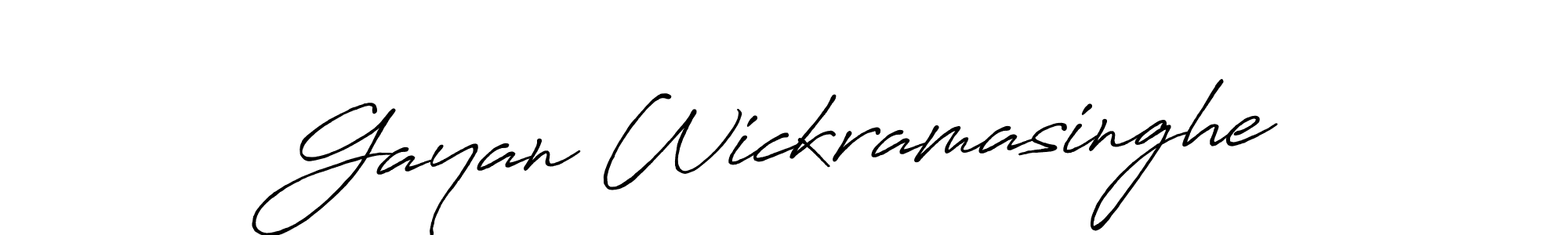 Use a signature maker to create a handwritten signature online. With this signature software, you can design (Antro_Vectra_Bolder) your own signature for name Gayan Wickramasinghe. Gayan Wickramasinghe signature style 7 images and pictures png