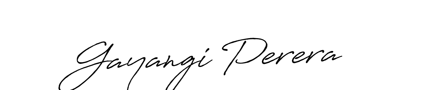 How to make Gayangi Perera name signature. Use Antro_Vectra_Bolder style for creating short signs online. This is the latest handwritten sign. Gayangi Perera signature style 7 images and pictures png