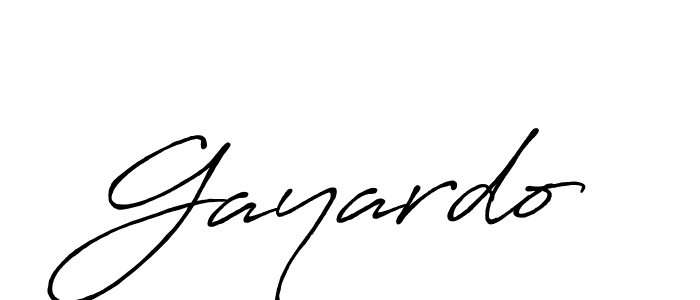 Make a beautiful signature design for name Gayardo. With this signature (Antro_Vectra_Bolder) style, you can create a handwritten signature for free. Gayardo signature style 7 images and pictures png