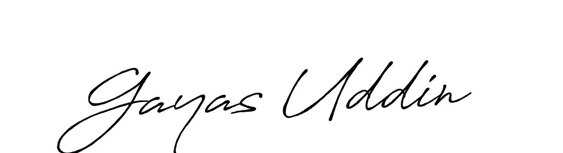Gayas Uddin stylish signature style. Best Handwritten Sign (Antro_Vectra_Bolder) for my name. Handwritten Signature Collection Ideas for my name Gayas Uddin. Gayas Uddin signature style 7 images and pictures png