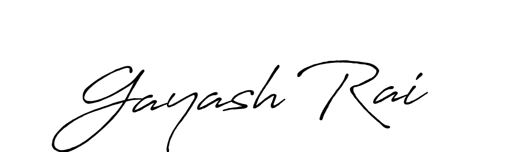 Also we have Gayash Rai name is the best signature style. Create professional handwritten signature collection using Antro_Vectra_Bolder autograph style. Gayash Rai signature style 7 images and pictures png