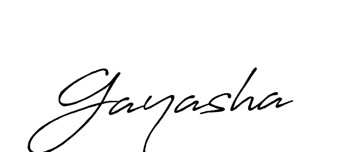 Also we have Gayasha name is the best signature style. Create professional handwritten signature collection using Antro_Vectra_Bolder autograph style. Gayasha signature style 7 images and pictures png