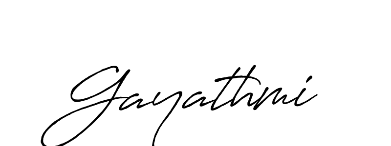 Make a beautiful signature design for name Gayathmi. With this signature (Antro_Vectra_Bolder) style, you can create a handwritten signature for free. Gayathmi signature style 7 images and pictures png