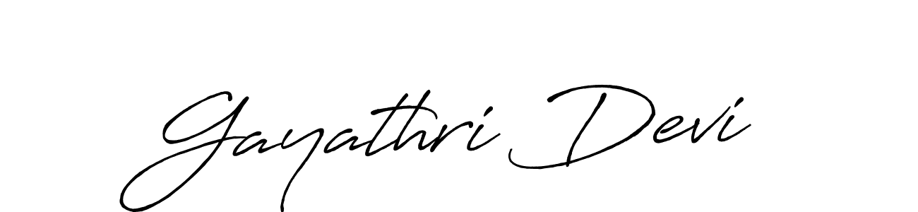 Also we have Gayathri Devi name is the best signature style. Create professional handwritten signature collection using Antro_Vectra_Bolder autograph style. Gayathri Devi signature style 7 images and pictures png