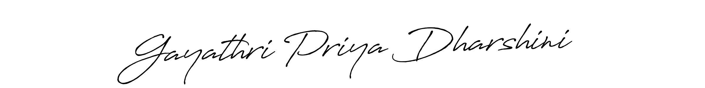 Create a beautiful signature design for name Gayathri Priya Dharshini. With this signature (Antro_Vectra_Bolder) fonts, you can make a handwritten signature for free. Gayathri Priya Dharshini signature style 7 images and pictures png