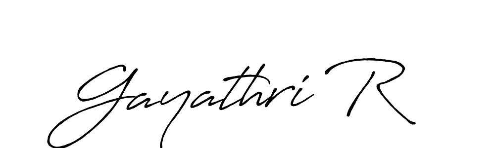 if you are searching for the best signature style for your name Gayathri R. so please give up your signature search. here we have designed multiple signature styles  using Antro_Vectra_Bolder. Gayathri R signature style 7 images and pictures png