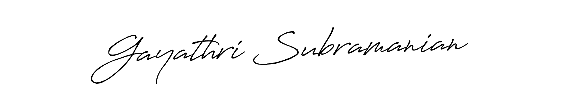 Make a short Gayathri Subramanian signature style. Manage your documents anywhere anytime using Antro_Vectra_Bolder. Create and add eSignatures, submit forms, share and send files easily. Gayathri Subramanian signature style 7 images and pictures png