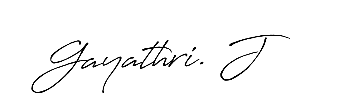 How to make Gayathri. J signature? Antro_Vectra_Bolder is a professional autograph style. Create handwritten signature for Gayathri. J name. Gayathri. J signature style 7 images and pictures png