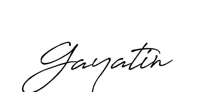 Also we have Gayatin name is the best signature style. Create professional handwritten signature collection using Antro_Vectra_Bolder autograph style. Gayatin signature style 7 images and pictures png