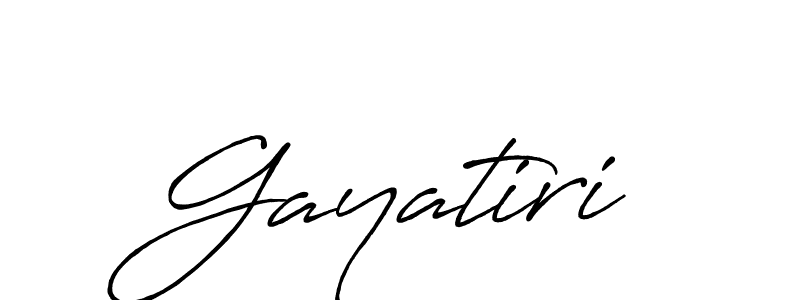 Use a signature maker to create a handwritten signature online. With this signature software, you can design (Antro_Vectra_Bolder) your own signature for name Gayatiri. Gayatiri signature style 7 images and pictures png