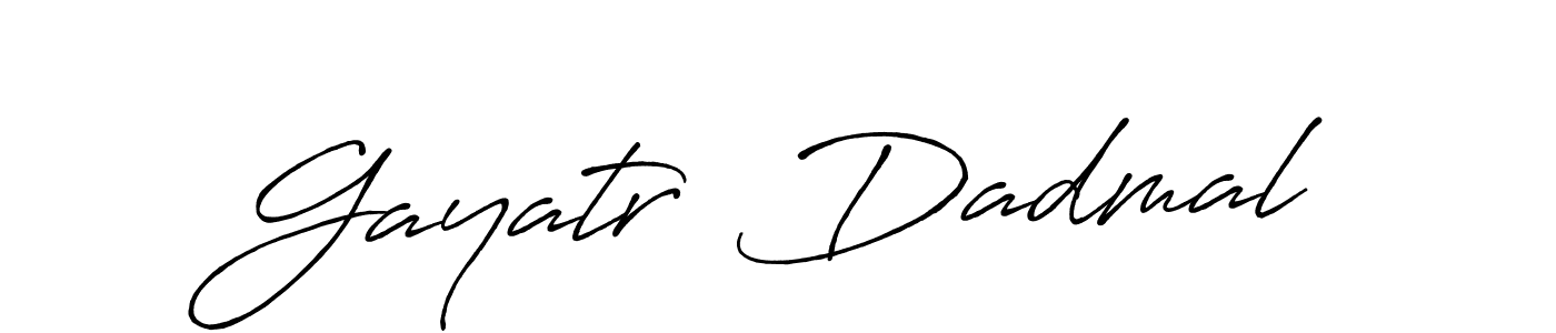 Similarly Antro_Vectra_Bolder is the best handwritten signature design. Signature creator online .You can use it as an online autograph creator for name Gayatr  Dadmal. Gayatr  Dadmal signature style 7 images and pictures png