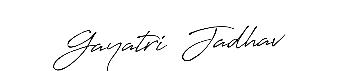 How to make Gayatri  Jadhav signature? Antro_Vectra_Bolder is a professional autograph style. Create handwritten signature for Gayatri  Jadhav name. Gayatri  Jadhav signature style 7 images and pictures png