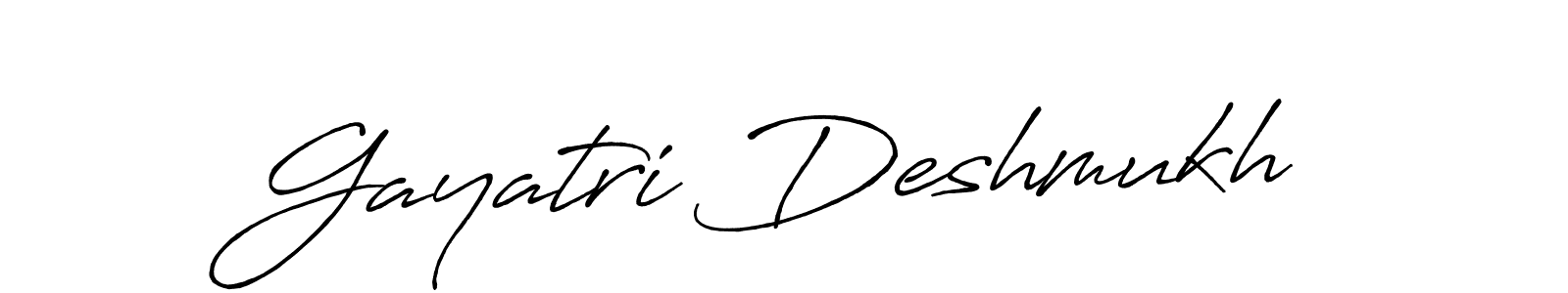 Design your own signature with our free online signature maker. With this signature software, you can create a handwritten (Antro_Vectra_Bolder) signature for name Gayatri Deshmukh. Gayatri Deshmukh signature style 7 images and pictures png
