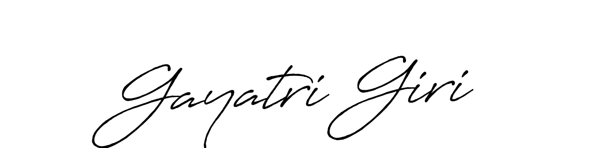 Also we have Gayatri Giri name is the best signature style. Create professional handwritten signature collection using Antro_Vectra_Bolder autograph style. Gayatri Giri signature style 7 images and pictures png