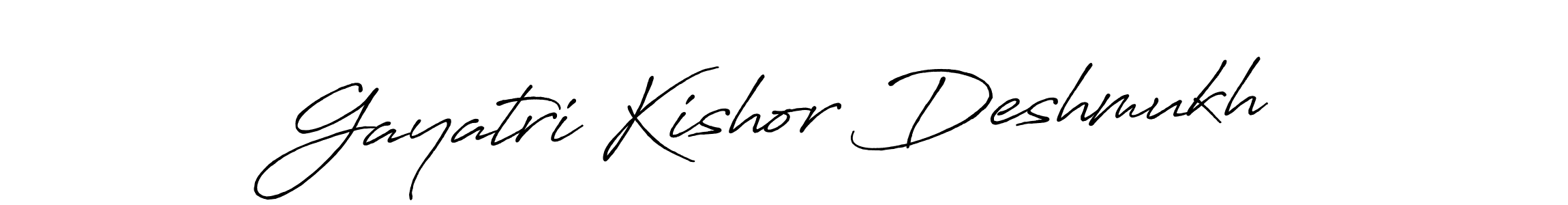 Also we have Gayatri Kishor Deshmukh name is the best signature style. Create professional handwritten signature collection using Antro_Vectra_Bolder autograph style. Gayatri Kishor Deshmukh signature style 7 images and pictures png