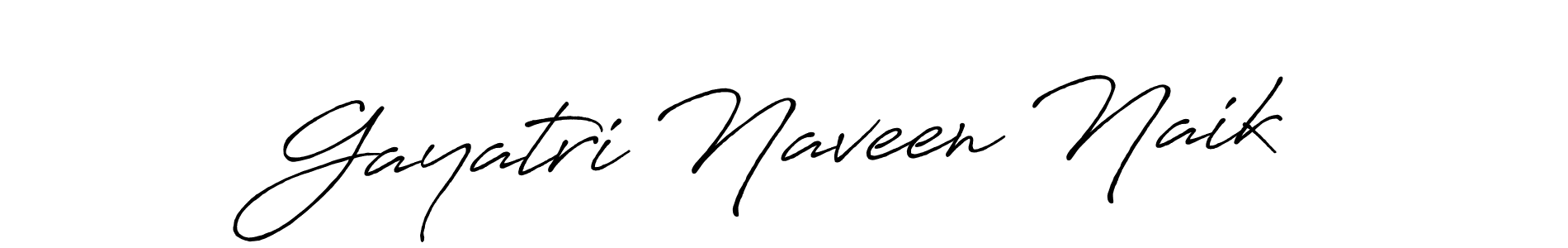 Gayatri Naveen Naik stylish signature style. Best Handwritten Sign (Antro_Vectra_Bolder) for my name. Handwritten Signature Collection Ideas for my name Gayatri Naveen Naik. Gayatri Naveen Naik signature style 7 images and pictures png