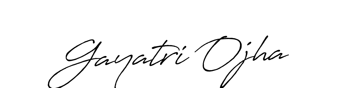It looks lik you need a new signature style for name Gayatri Ojha. Design unique handwritten (Antro_Vectra_Bolder) signature with our free signature maker in just a few clicks. Gayatri Ojha signature style 7 images and pictures png