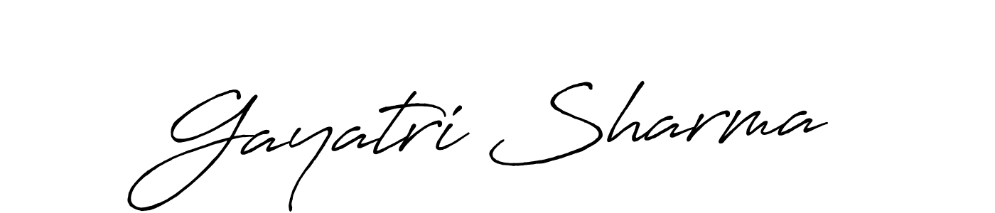 Also we have Gayatri Sharma name is the best signature style. Create professional handwritten signature collection using Antro_Vectra_Bolder autograph style. Gayatri Sharma signature style 7 images and pictures png