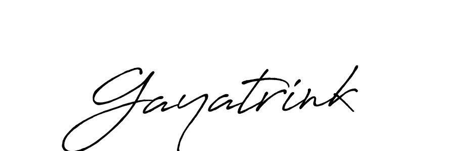 Also we have Gayatrink name is the best signature style. Create professional handwritten signature collection using Antro_Vectra_Bolder autograph style. Gayatrink signature style 7 images and pictures png