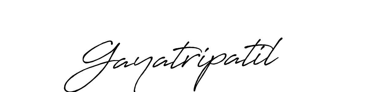 Gayatripatil stylish signature style. Best Handwritten Sign (Antro_Vectra_Bolder) for my name. Handwritten Signature Collection Ideas for my name Gayatripatil. Gayatripatil signature style 7 images and pictures png