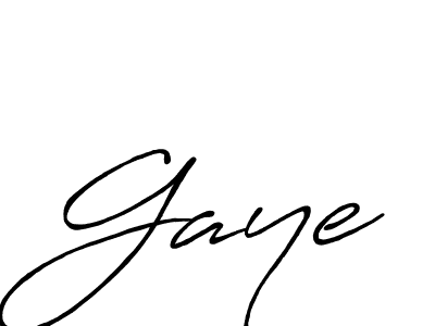 Make a beautiful signature design for name Gaye. With this signature (Antro_Vectra_Bolder) style, you can create a handwritten signature for free. Gaye signature style 7 images and pictures png