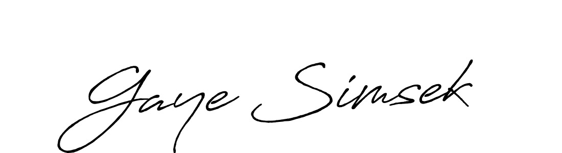 How to make Gaye Simsek signature? Antro_Vectra_Bolder is a professional autograph style. Create handwritten signature for Gaye Simsek name. Gaye Simsek signature style 7 images and pictures png