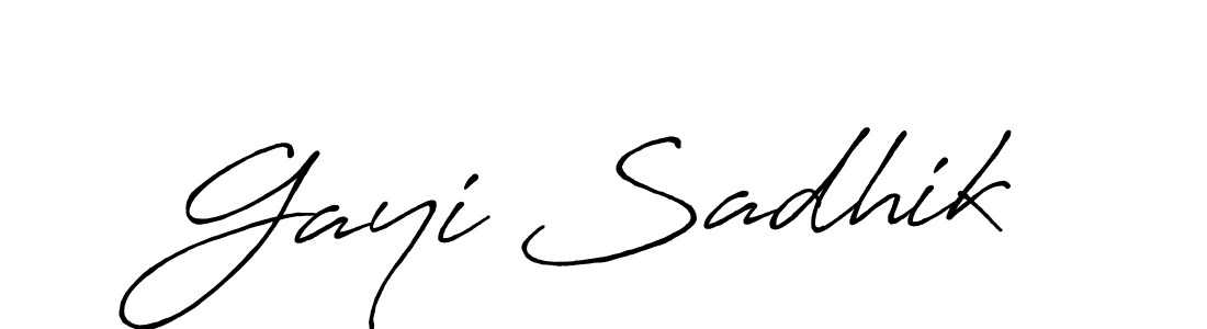 Make a short Gayi Sadhik signature style. Manage your documents anywhere anytime using Antro_Vectra_Bolder. Create and add eSignatures, submit forms, share and send files easily. Gayi Sadhik signature style 7 images and pictures png