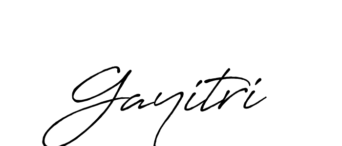 Create a beautiful signature design for name Gayitri. With this signature (Antro_Vectra_Bolder) fonts, you can make a handwritten signature for free. Gayitri signature style 7 images and pictures png