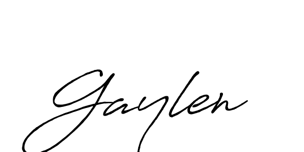 Gaylen stylish signature style. Best Handwritten Sign (Antro_Vectra_Bolder) for my name. Handwritten Signature Collection Ideas for my name Gaylen. Gaylen signature style 7 images and pictures png