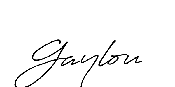Create a beautiful signature design for name Gaylou. With this signature (Antro_Vectra_Bolder) fonts, you can make a handwritten signature for free. Gaylou signature style 7 images and pictures png