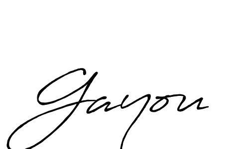 Use a signature maker to create a handwritten signature online. With this signature software, you can design (Antro_Vectra_Bolder) your own signature for name Gayou. Gayou signature style 7 images and pictures png