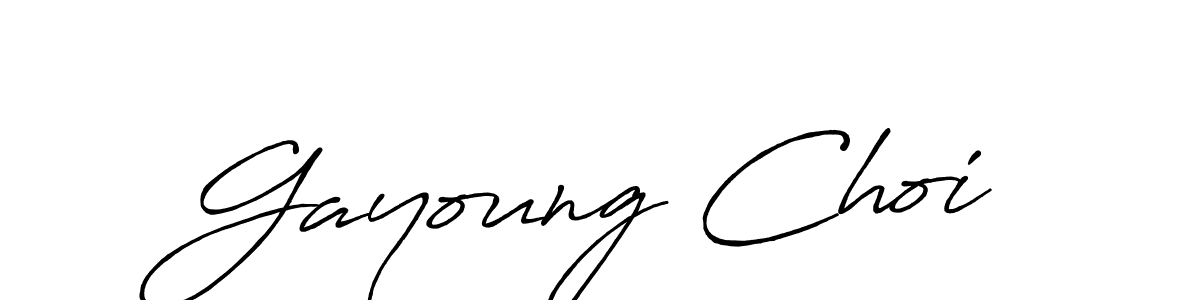 Make a beautiful signature design for name Gayoung Choi. With this signature (Antro_Vectra_Bolder) style, you can create a handwritten signature for free. Gayoung Choi signature style 7 images and pictures png