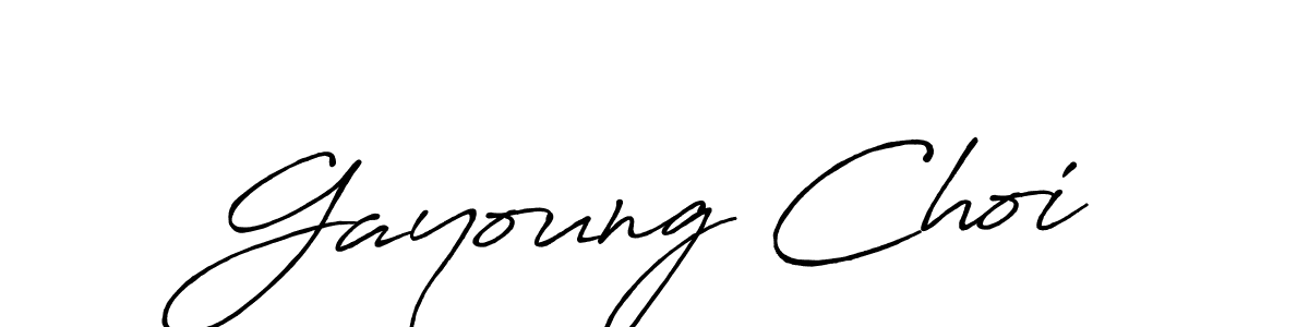 Create a beautiful signature design for name Gayoung Choi. With this signature (Antro_Vectra_Bolder) fonts, you can make a handwritten signature for free. Gayoung Choi signature style 7 images and pictures png