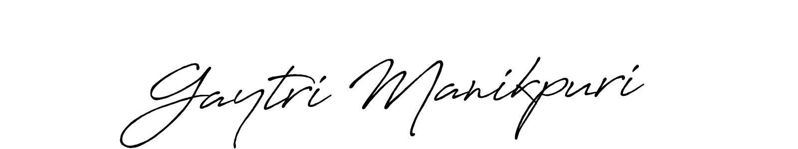 Antro_Vectra_Bolder is a professional signature style that is perfect for those who want to add a touch of class to their signature. It is also a great choice for those who want to make their signature more unique. Get Gaytri Manikpuri name to fancy signature for free. Gaytri Manikpuri signature style 7 images and pictures png