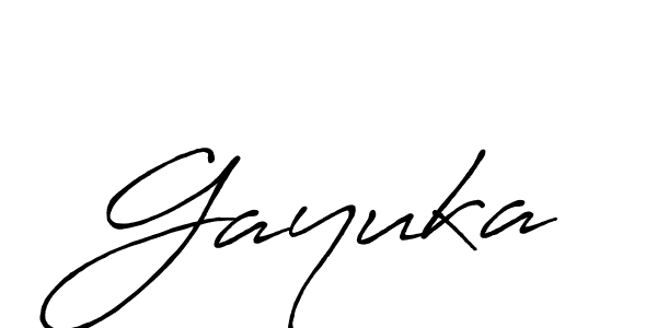 Also we have Gayuka name is the best signature style. Create professional handwritten signature collection using Antro_Vectra_Bolder autograph style. Gayuka signature style 7 images and pictures png