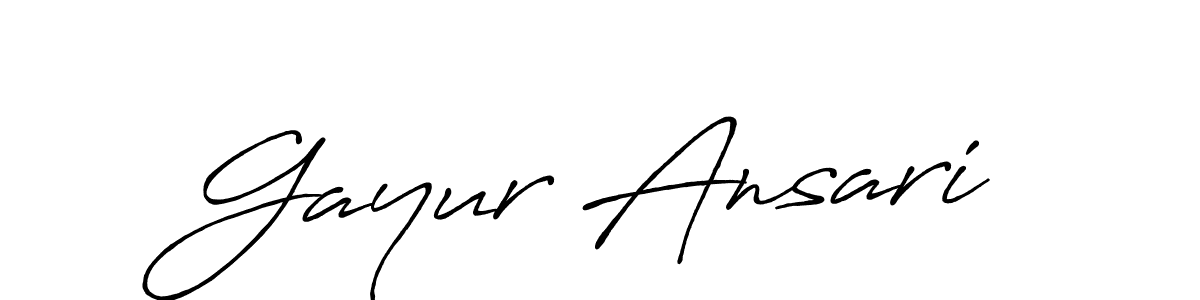 Make a beautiful signature design for name Gayur Ansari. Use this online signature maker to create a handwritten signature for free. Gayur Ansari signature style 7 images and pictures png