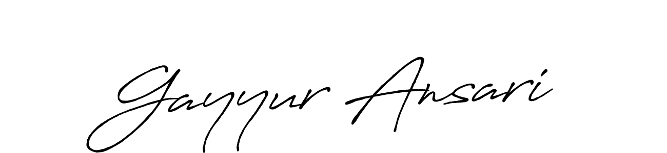 Also we have Gayyur Ansari name is the best signature style. Create professional handwritten signature collection using Antro_Vectra_Bolder autograph style. Gayyur Ansari signature style 7 images and pictures png