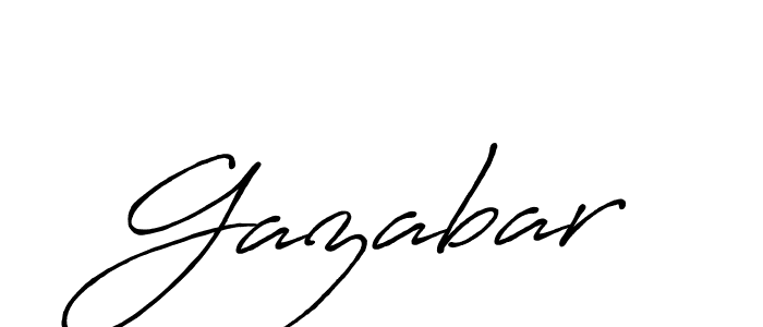 Create a beautiful signature design for name Gazabar. With this signature (Antro_Vectra_Bolder) fonts, you can make a handwritten signature for free. Gazabar signature style 7 images and pictures png