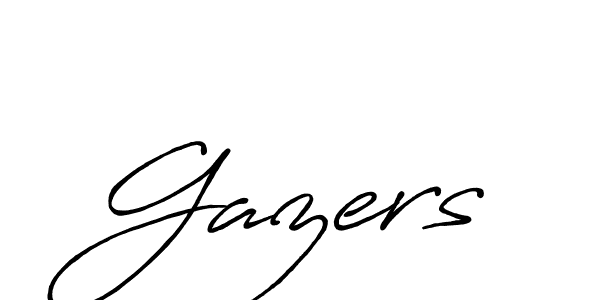 The best way (Antro_Vectra_Bolder) to make a short signature is to pick only two or three words in your name. The name Gazers include a total of six letters. For converting this name. Gazers signature style 7 images and pictures png