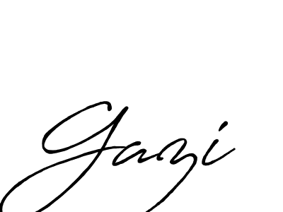 How to make Gazi name signature. Use Antro_Vectra_Bolder style for creating short signs online. This is the latest handwritten sign. Gazi signature style 7 images and pictures png