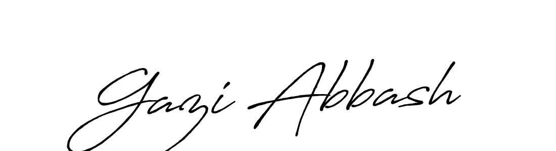Make a short Gazi Abbash signature style. Manage your documents anywhere anytime using Antro_Vectra_Bolder. Create and add eSignatures, submit forms, share and send files easily. Gazi Abbash signature style 7 images and pictures png