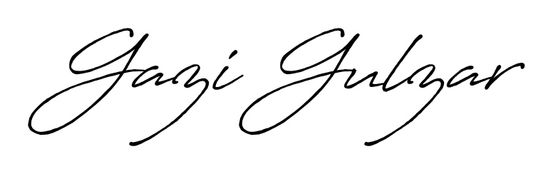 Express your personality with a custom Gazi Gulzar signature crafted with Antro_Vectra_Bolder typography. Free transparent PNG download available. Gazi Gulzar signature style 7 images and pictures png