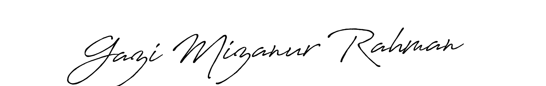 Use a signature maker to create a handwritten signature online. With this signature software, you can design (Antro_Vectra_Bolder) your own signature for name Gazi Mizanur Rahman. Gazi Mizanur Rahman signature style 7 images and pictures png