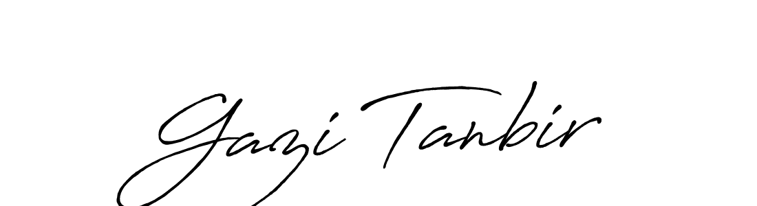 The best way (Antro_Vectra_Bolder) to make a short signature is to pick only two or three words in your name. The name Gazi Tanbir include a total of six letters. For converting this name. Gazi Tanbir signature style 7 images and pictures png